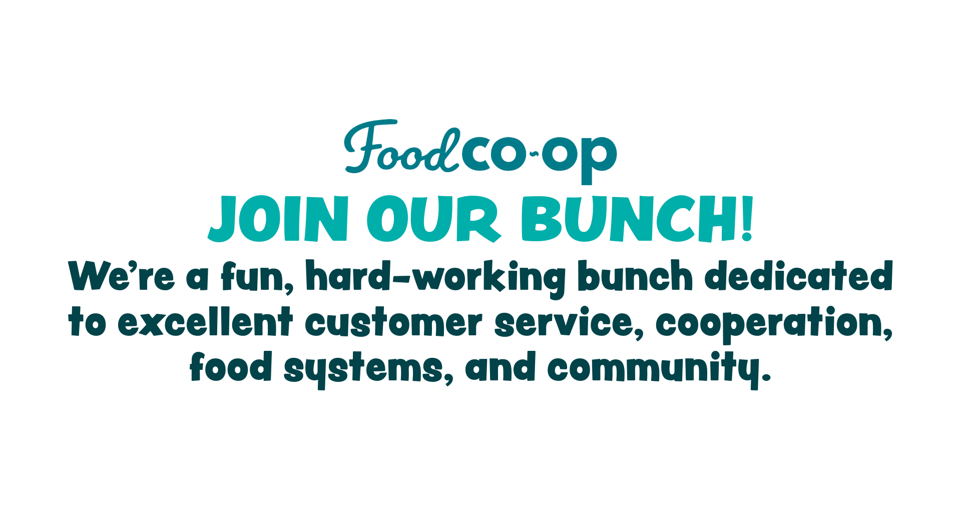 FOOD CO-OP - Courtesy Clerk